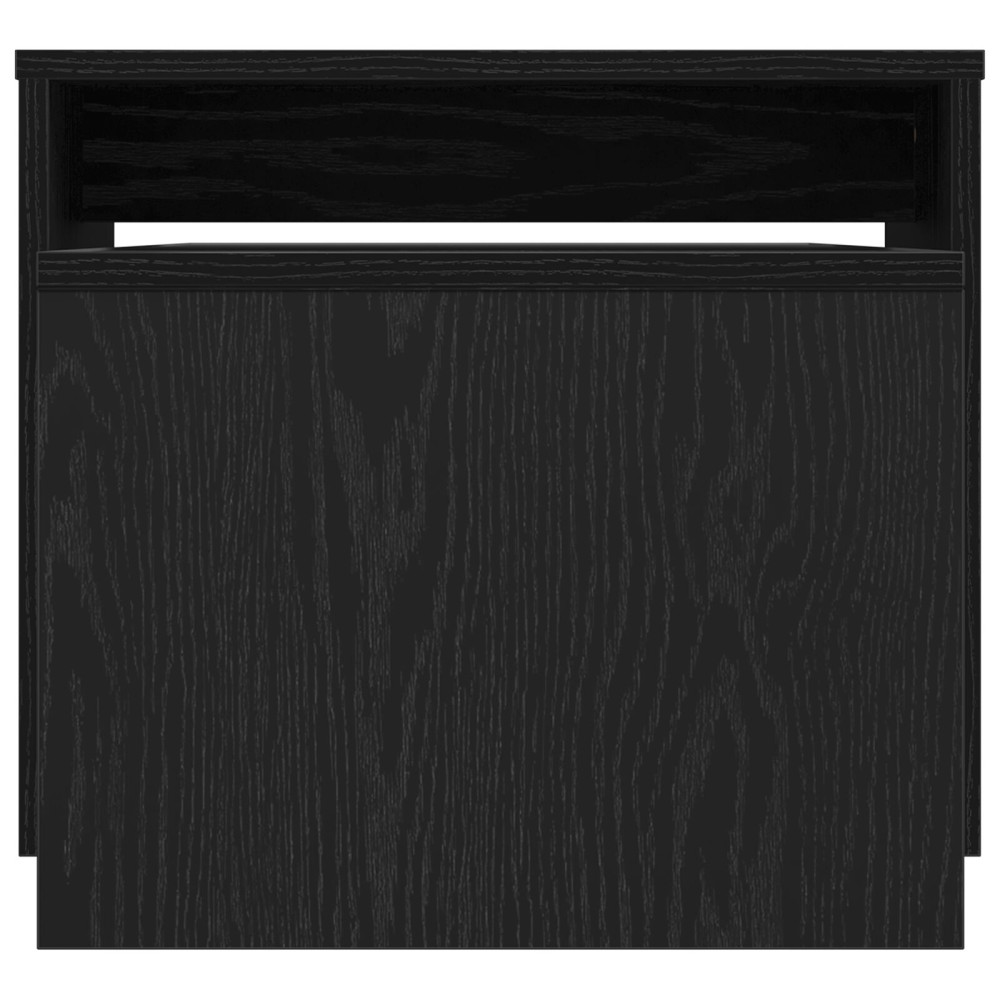 Produktbild för Satsbord Svart Ek 100 x 48 x 40 cm Konstruerat trä
