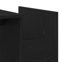 Produktbild för Kaffeebord Svart Ek 90 x 45 x 35 cm Konstruerat trä