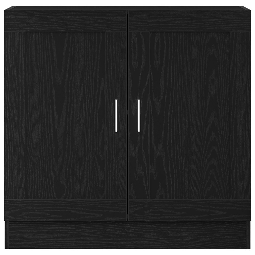 Produktbild för Bokskåp Svart Ek 82,5 x 30,5 x 80 cm Konstruerat trä