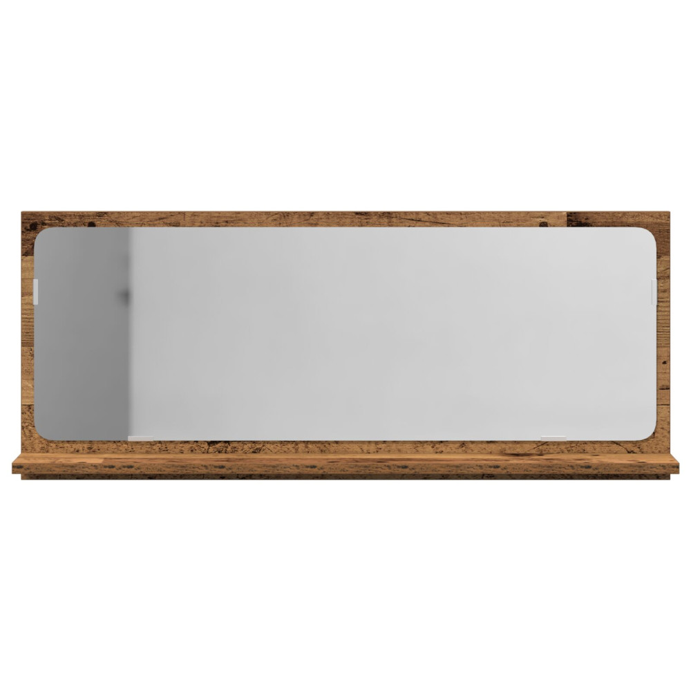 Produktbild för Spegelhylla Gammalt trä 90 x 10,5 x 37 cm Konstruerat trä