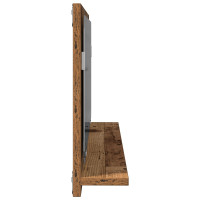 Produktbild för Spegelhylla Gammalt trä 90 x 10,5 x 37 cm Konstruerat trä