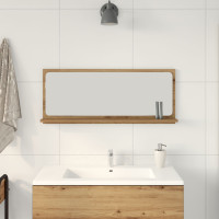 Produktbild för Spegelhylla artisan ek 90 x 10,5 x 37 cm Konstruerat trä