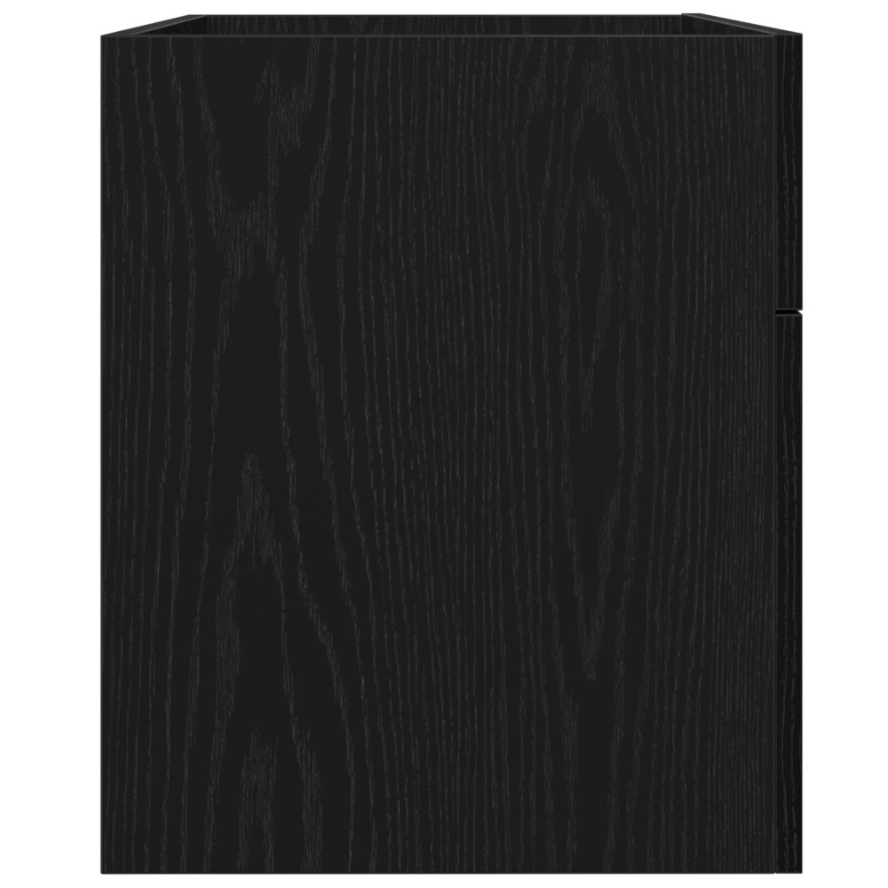 Produktbild för Diskbänksskåp Svart Ek 38,5 x 100 x 46 cm Konstruerat trä