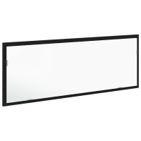 Produktbild för LED Badrumsspegel Väggmonterad Svart Ek 100 x 8,5 x 37 cm Glas
