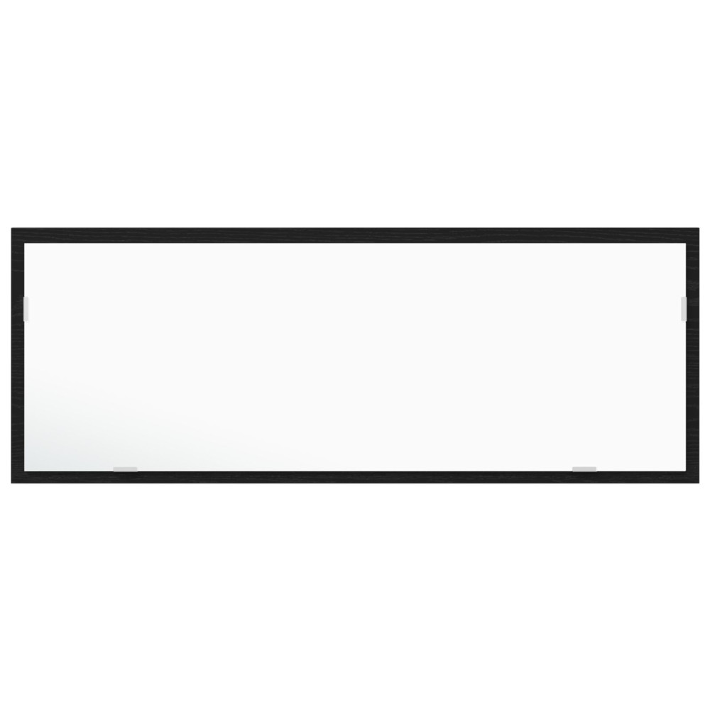 Produktbild för LED Badrumsspegel Väggmonterad Svart Ek 100 x 8,5 x 37 cm Glas