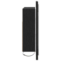 Produktbild för Badrumsspegelskåp Svart Ek 60 x 12 x 45 cm Konstruerat trä