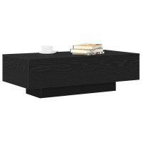 Produktbild för Kaffeebord Svart Ek 100 x 49,5 x 31 cm Konstruerat trä