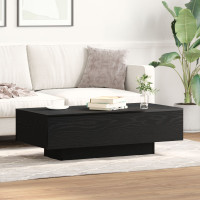 Produktbild för Kaffeebord Svart Ek 100 x 49,5 x 31 cm Konstruerat trä