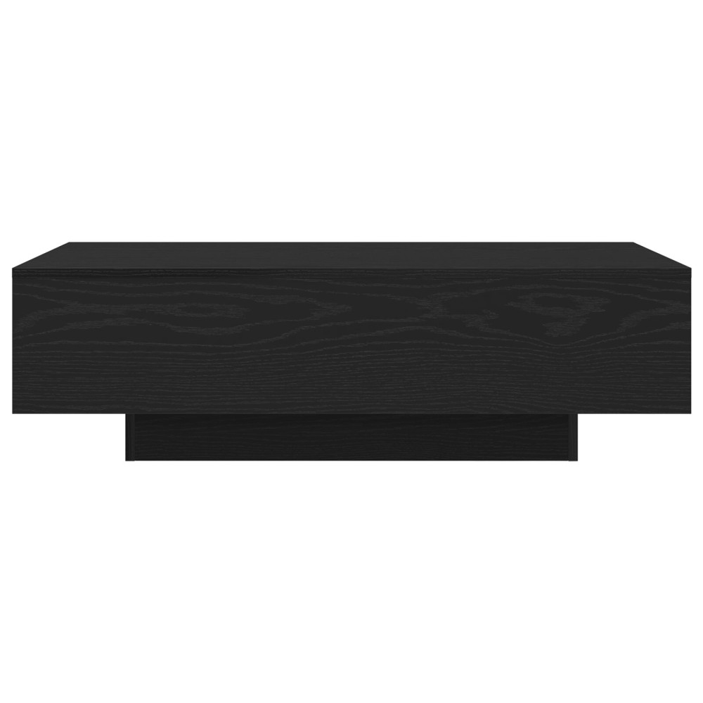 Produktbild för Kaffeebord Svart Ek 100 x 49,5 x 31 cm Konstruerat trä