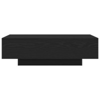 Produktbild för Kaffeebord Svart Ek 100 x 49,5 x 31 cm Konstruerat trä