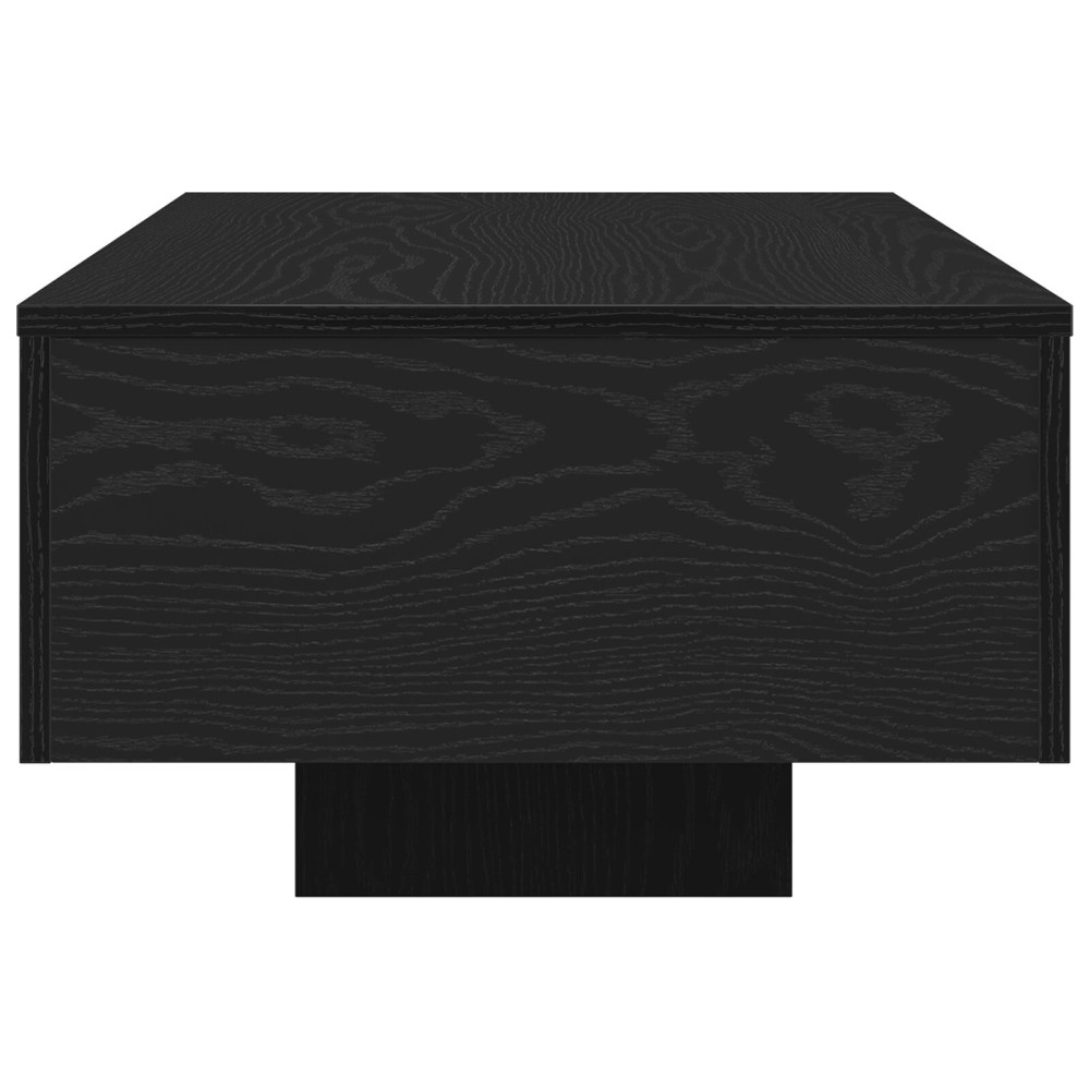 Produktbild för Kaffeebord Svart Ek 100 x 49,5 x 31 cm Konstruerat trä