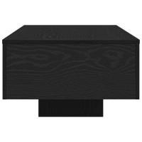 Produktbild för Kaffeebord Svart Ek 100 x 49,5 x 31 cm Konstruerat trä