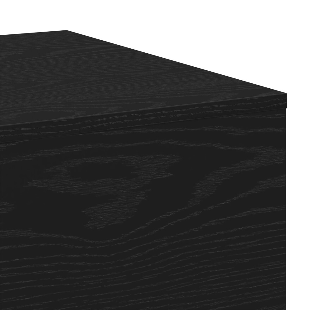 Produktbild för Kaffeebord Svart Ek 100 x 49,5 x 31 cm Konstruerat trä