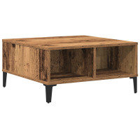 Produktbild för Kaffeebord Gammalt trä 60 x 60 x 30 cm