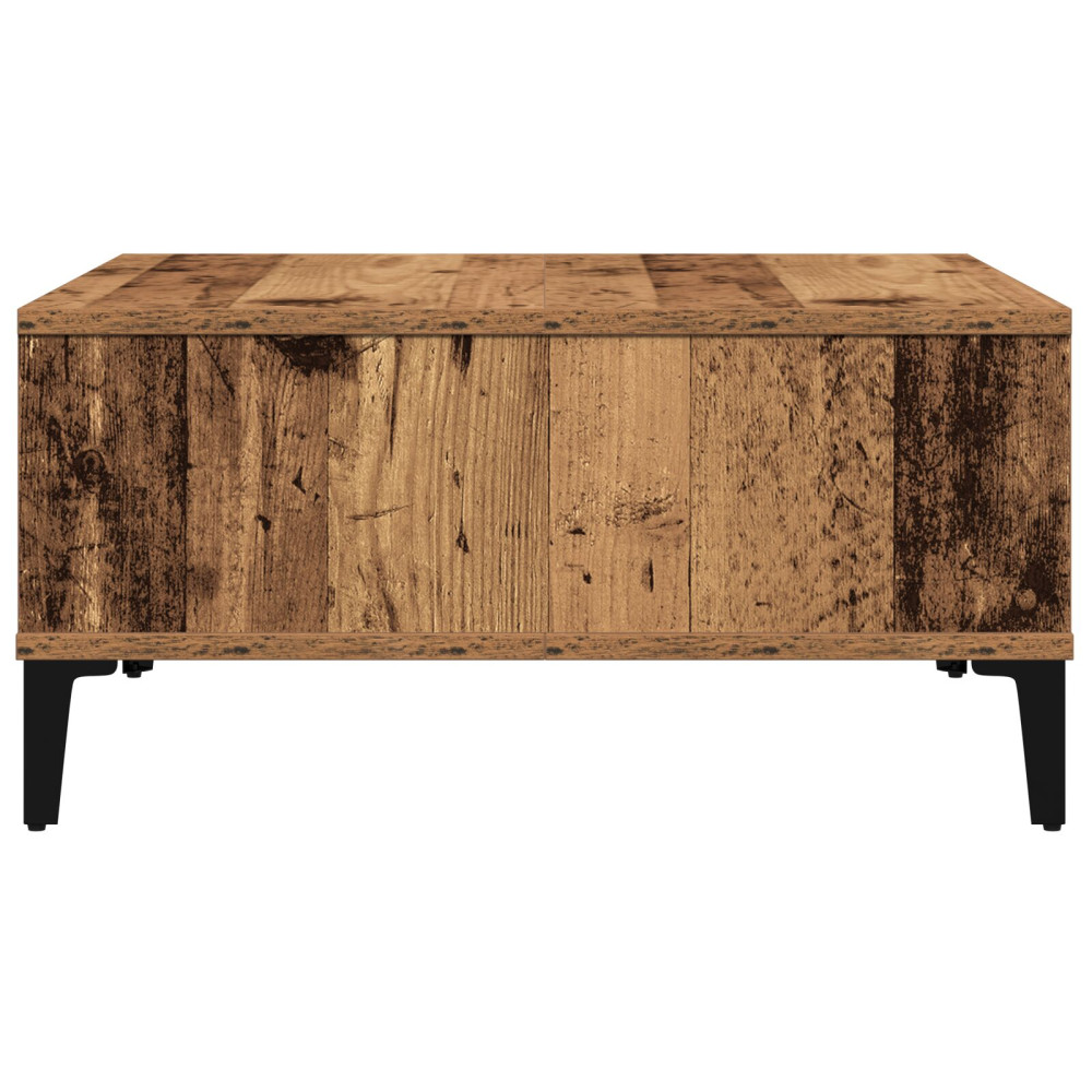 Produktbild för Kaffeebord Gammalt trä 60 x 60 x 30 cm