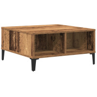 Produktbild för Kaffeebord Gammalt trä 60 x 60 x 30 cm