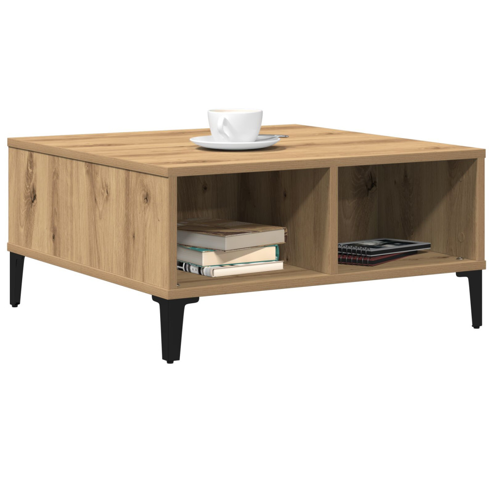 Produktbild för Kaffeebord Artisan Ek 60 x 60 x 30 cm