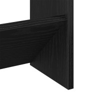 Produktbild för Skoskåp 80 x 18 x 90 cm Konstruerat trä Svart Ek