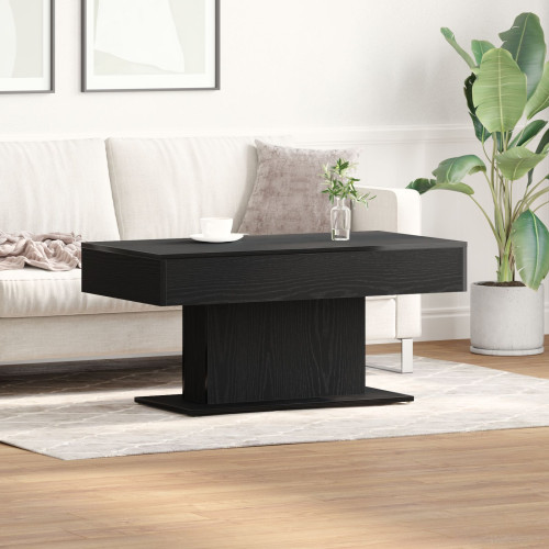 vidaXL Kaffeebord Svart Ek 96 x 50 x 45 cm Konstruerat trä