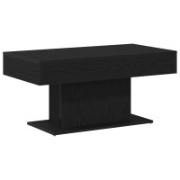 Produktbild för Kaffeebord Svart Ek 96 x 50 x 45 cm Konstruerat trä