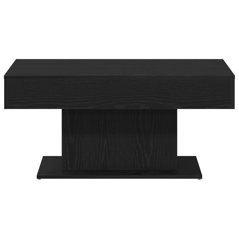 Produktbild för Kaffeebord Svart Ek 96 x 50 x 45 cm Konstruerat trä