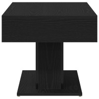 Produktbild för Kaffeebord Svart Ek 96 x 50 x 45 cm Konstruerat trä