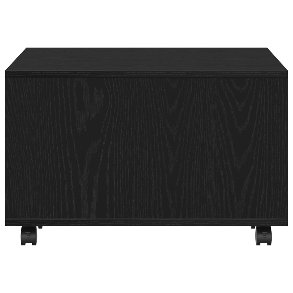 Produktbild för Kaffeebord Svart Ek 60 x 60 x 38 cm Konstruerat trä
