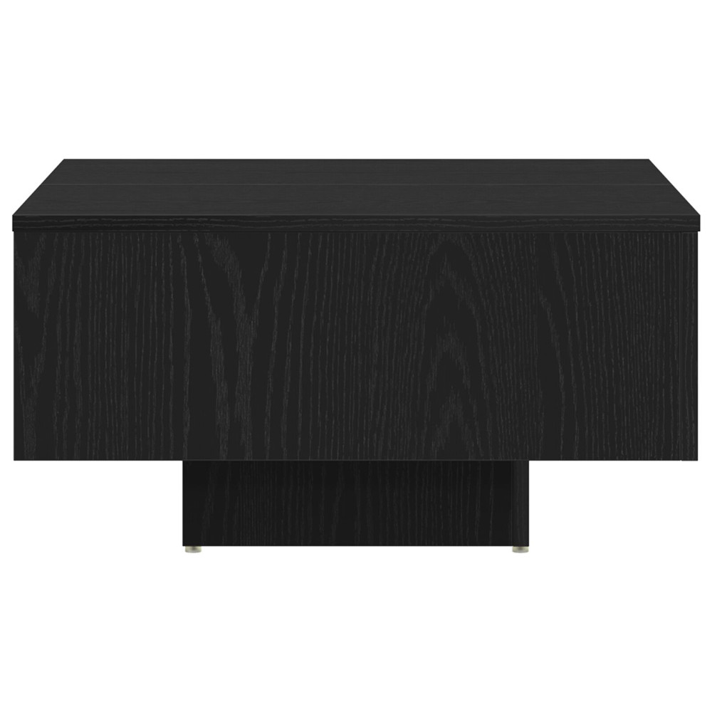 Produktbild för Kaffeebord Svart Ek 60 x 60 x 31,5 cm Konstruerat trä