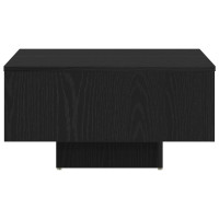 Produktbild för Kaffeebord Svart Ek 60 x 60 x 31,5 cm Konstruerat trä
