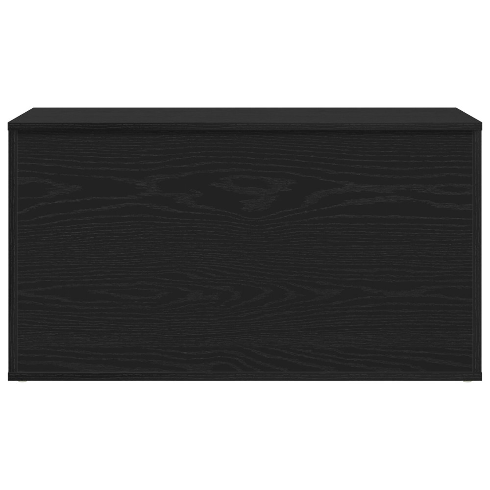 Produktbild för Förvaringslåda Svart Ek 84 x 42 x 46 cm Konstruerat trä