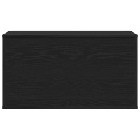 Produktbild för Förvaringslåda Svart Ek 84 x 42 x 46 cm Konstruerat trä