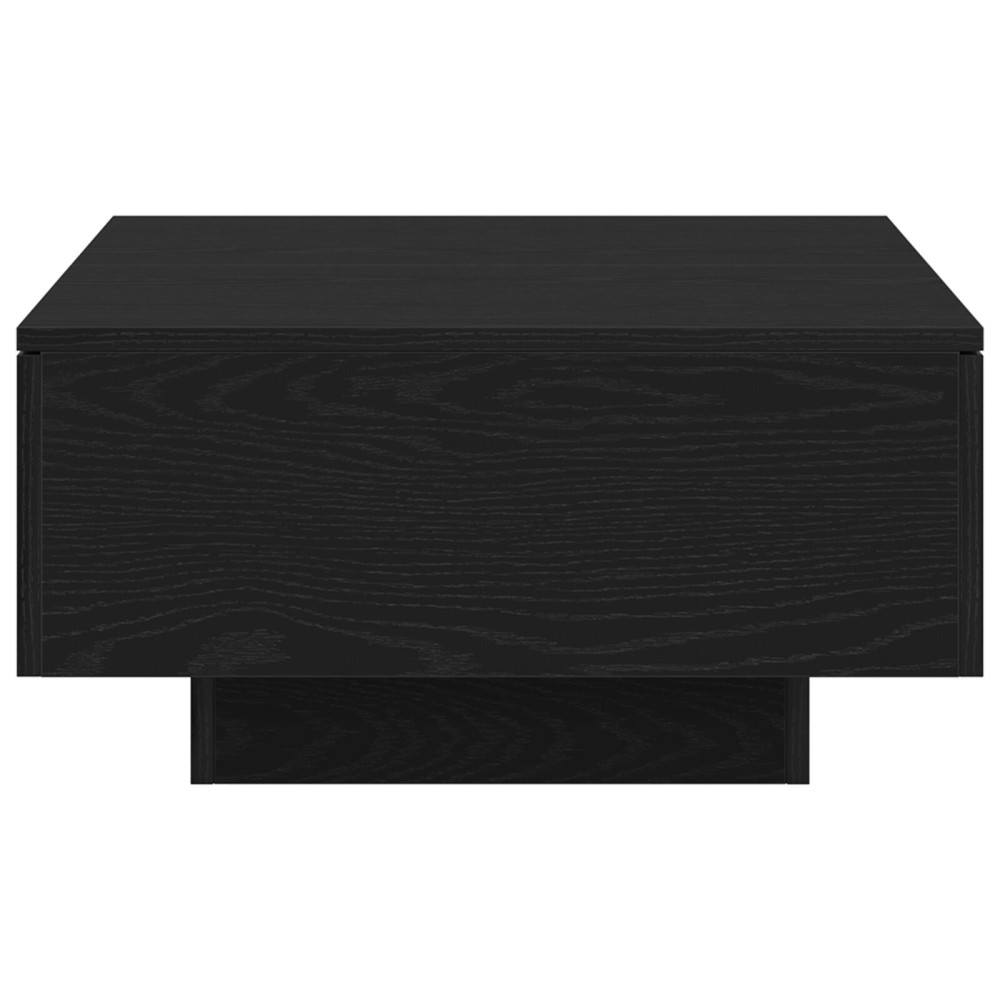 Produktbild för Kaffeebord Svart Ek 90 x 60 x 31 cm Konstruerat trä