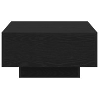 Produktbild för Kaffeebord Svart Ek 90 x 60 x 31 cm Konstruerat trä