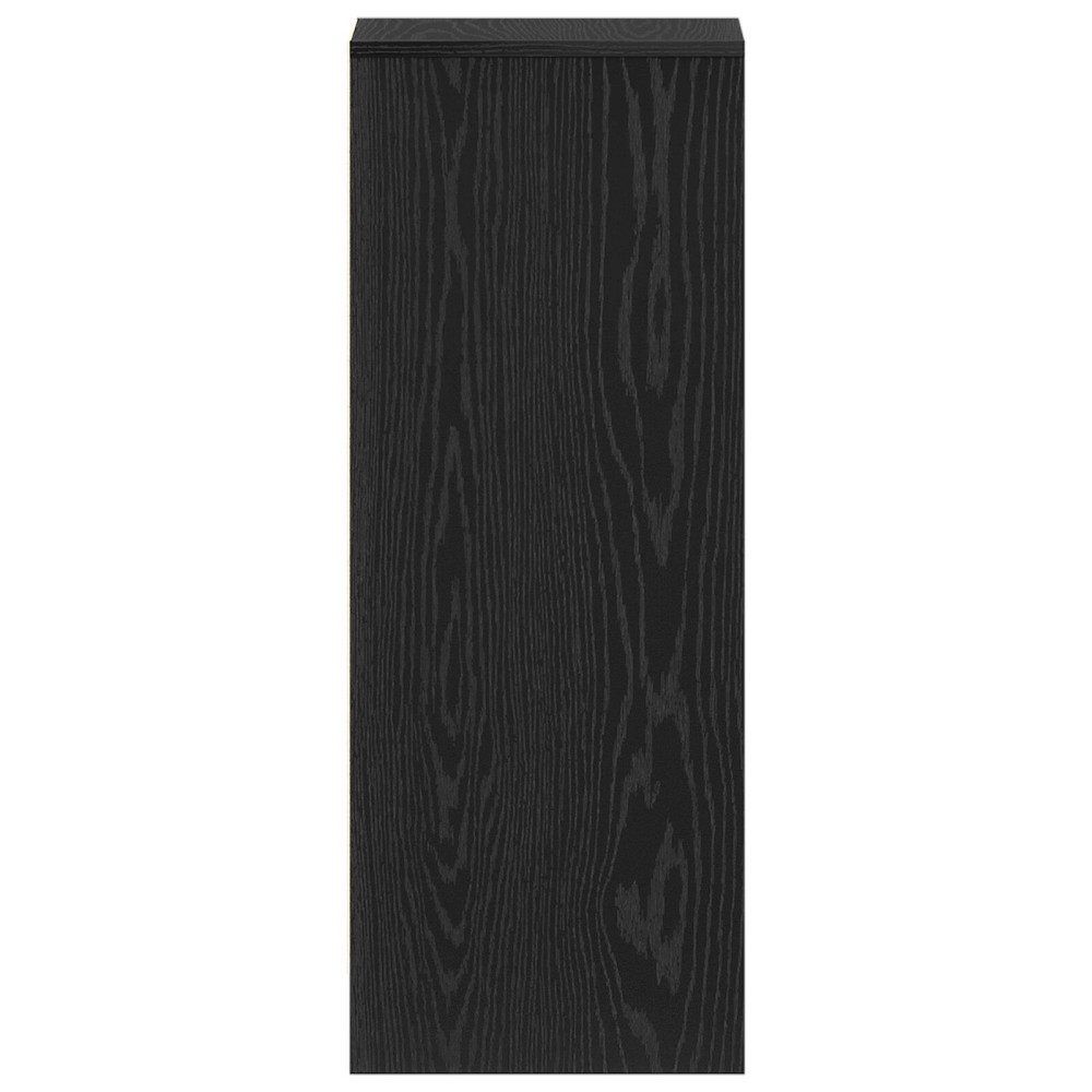 Produktbild för Skoskåp med hylla Svart Ek 32 x 35 x 90 cm Konstruerat trä