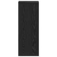 Produktbild för Skoskåp med hylla Svart Ek 32 x 35 x 90 cm Konstruerat trä
