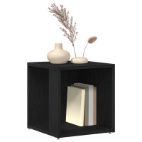 Produktbild för Hörnhyllor Svart Ek 33 x 33 x 34,5 cm Konstruerat trä