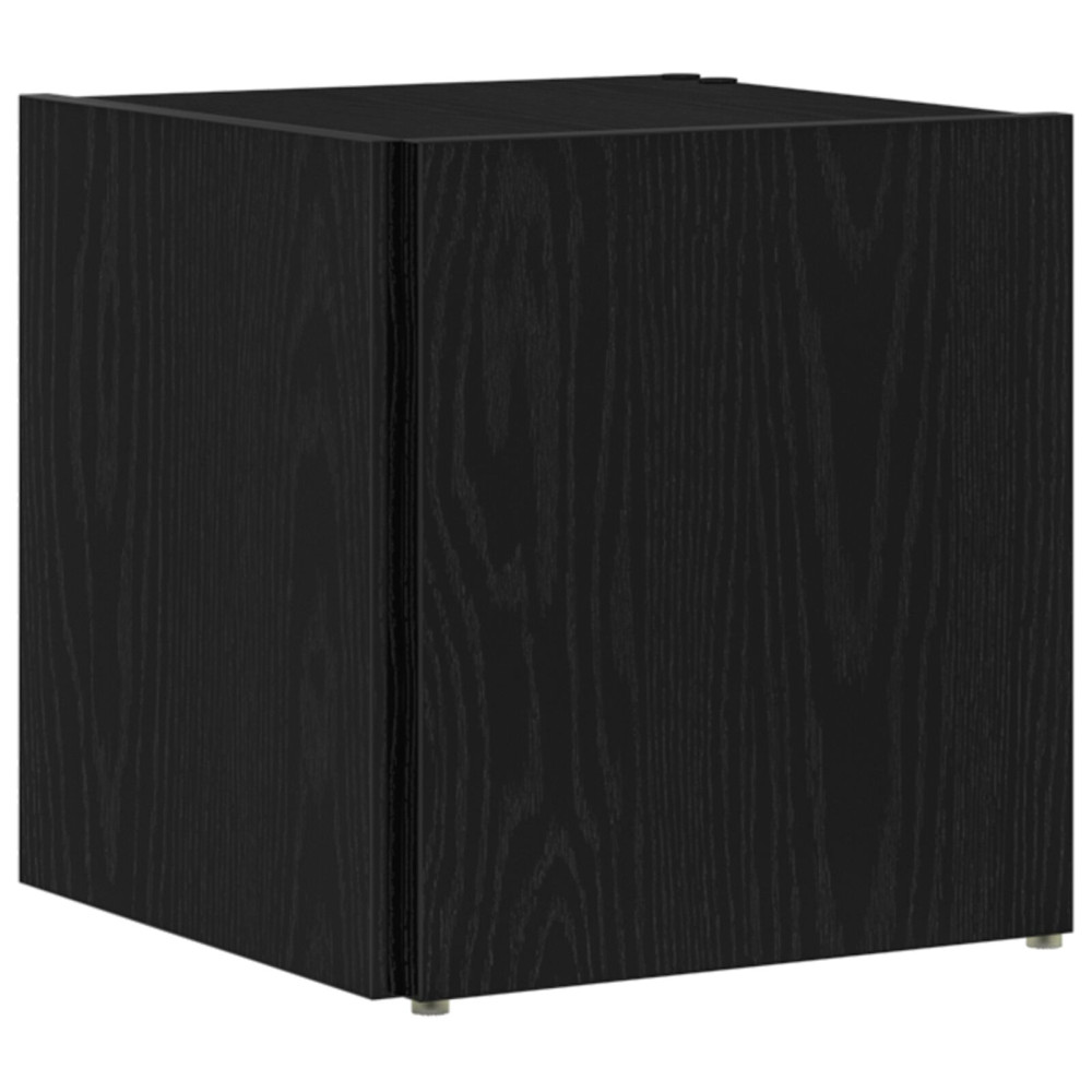 Produktbild för Hörnhyllor Svart Ek 33 x 33 x 34,5 cm Konstruerat trä