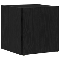 Produktbild för Hörnhyllor Svart Ek 33 x 33 x 34,5 cm Konstruerat trä