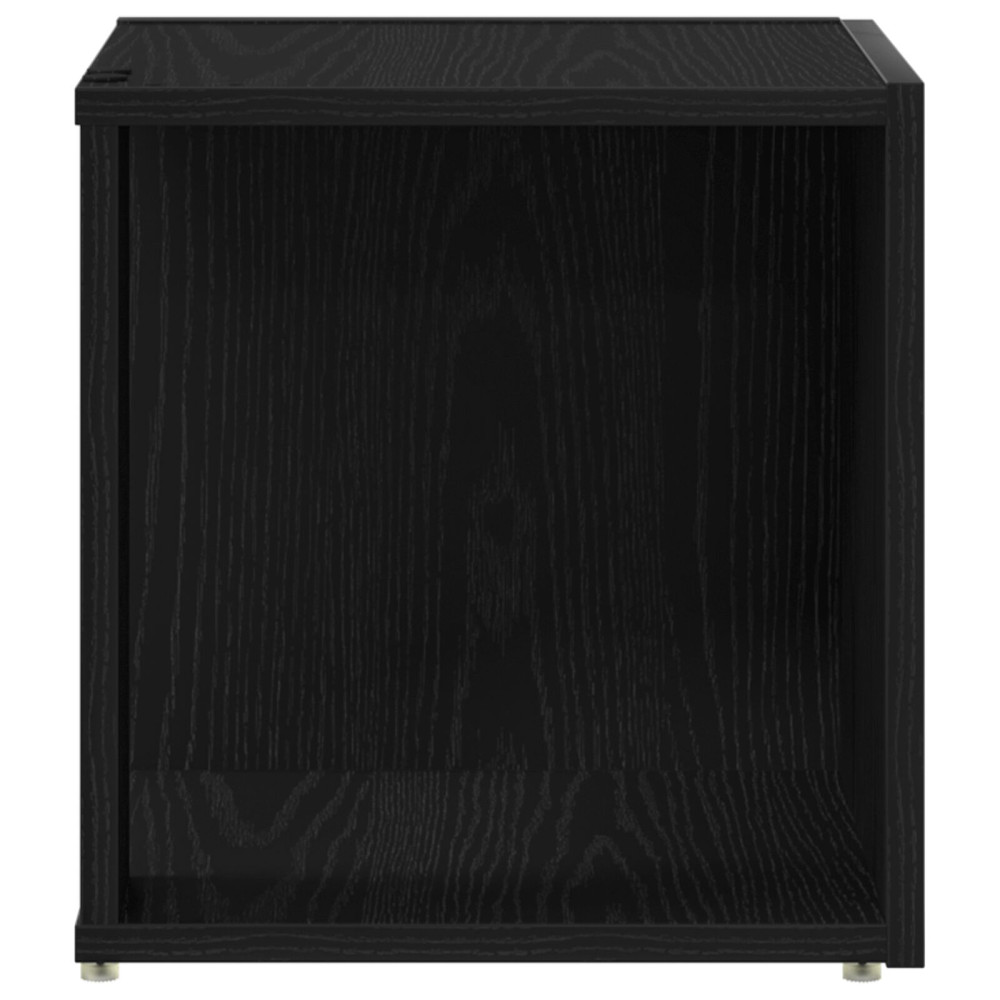 Produktbild för Hörnhyllor Svart Ek 33 x 33 x 34,5 cm Konstruerat trä