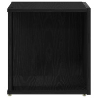 Produktbild för Hörnhyllor Svart Ek 33 x 33 x 34,5 cm Konstruerat trä