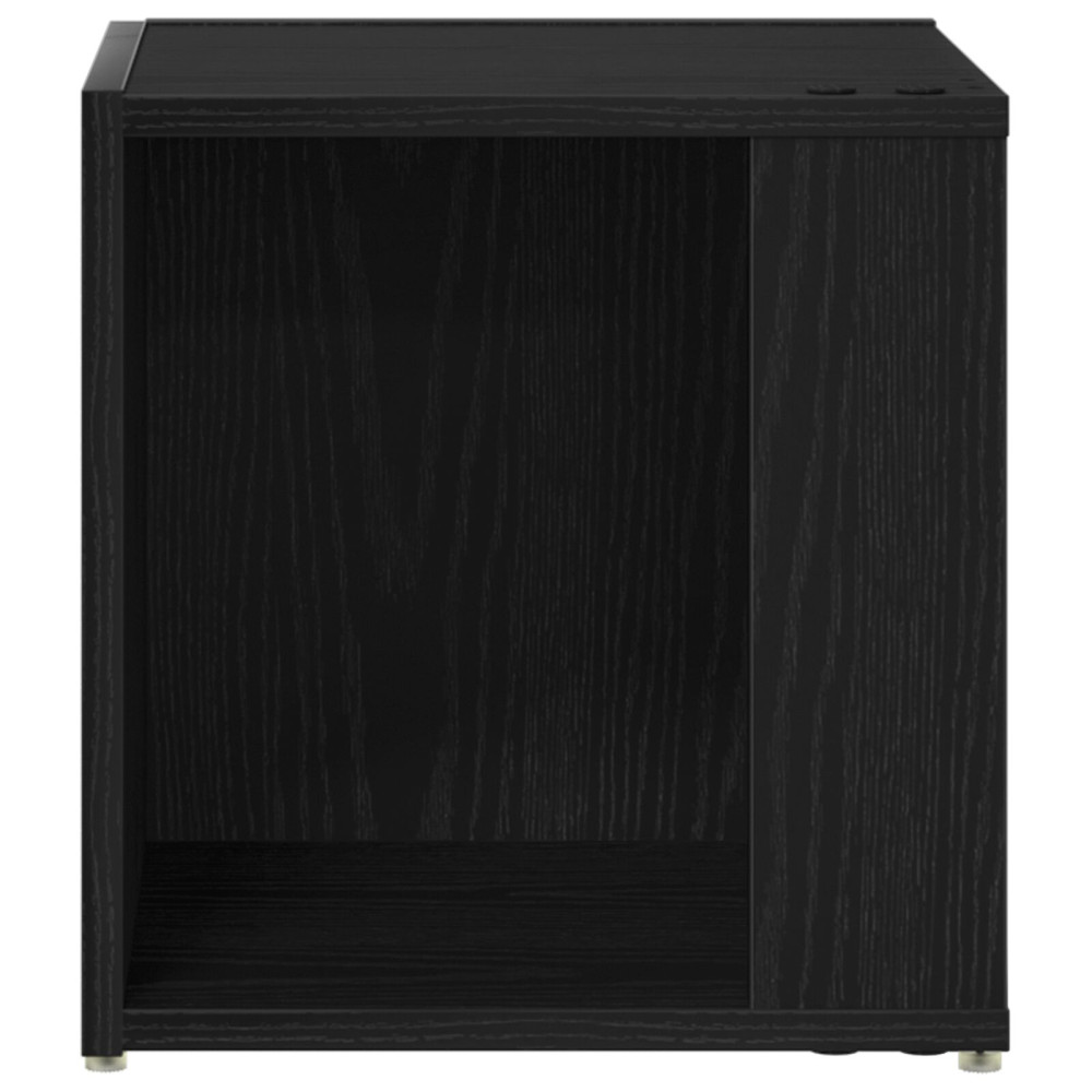 Produktbild för Hörnhyllor Svart Ek 33 x 33 x 34,5 cm Konstruerat trä