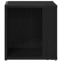 Produktbild för Hörnhyllor Svart Ek 33 x 33 x 34,5 cm Konstruerat trä