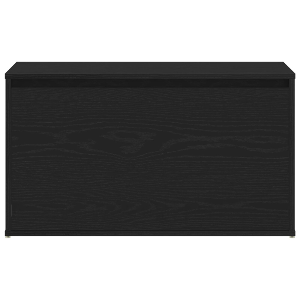 Produktbild för Hallbänk med låda Svart Ek 80 x 40 x 45 cm Konstruerat trä