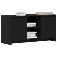 Produktbild för TV-skåp Svart Ek 102 x 37,5 x 52,5 cm Konstruerat trä