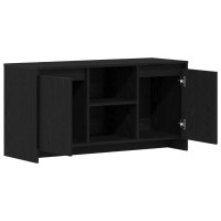 Produktbild för TV-skåp Svart Ek 102 x 37,5 x 52,5 cm Konstruerat trä