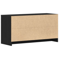Produktbild för TV-skåp Svart Ek 102 x 37,5 x 52,5 cm Konstruerat trä