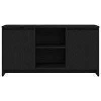 Produktbild för TV-skåp Svart Ek 102 x 37,5 x 52,5 cm Konstruerat trä