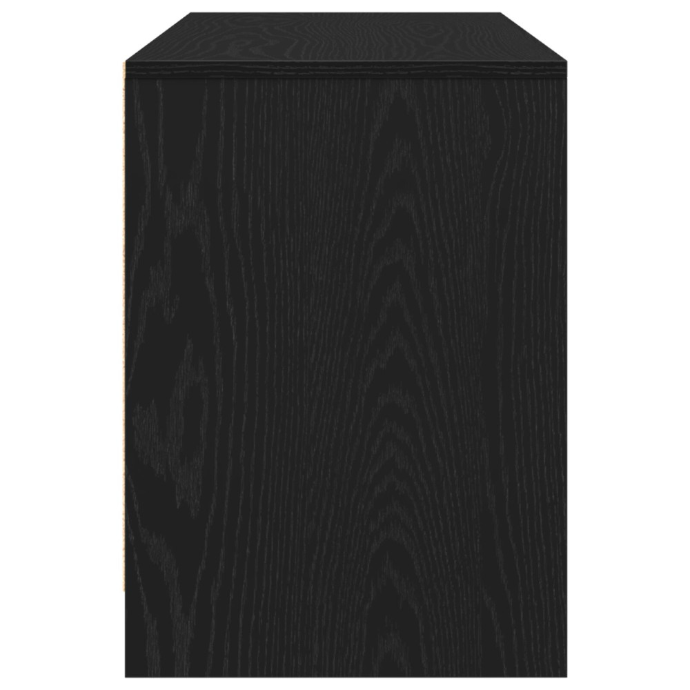 Produktbild för TV-skåp Svart Ek 102 x 37,5 x 52,5 cm Konstruerat trä