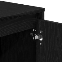 Produktbild för TV-skåp Svart Ek 102 x 37,5 x 52,5 cm Konstruerat trä
