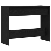 Produktbild för Konsolbord Svart Ek 100 x 35 x 76,5 cm Konstruerat trä